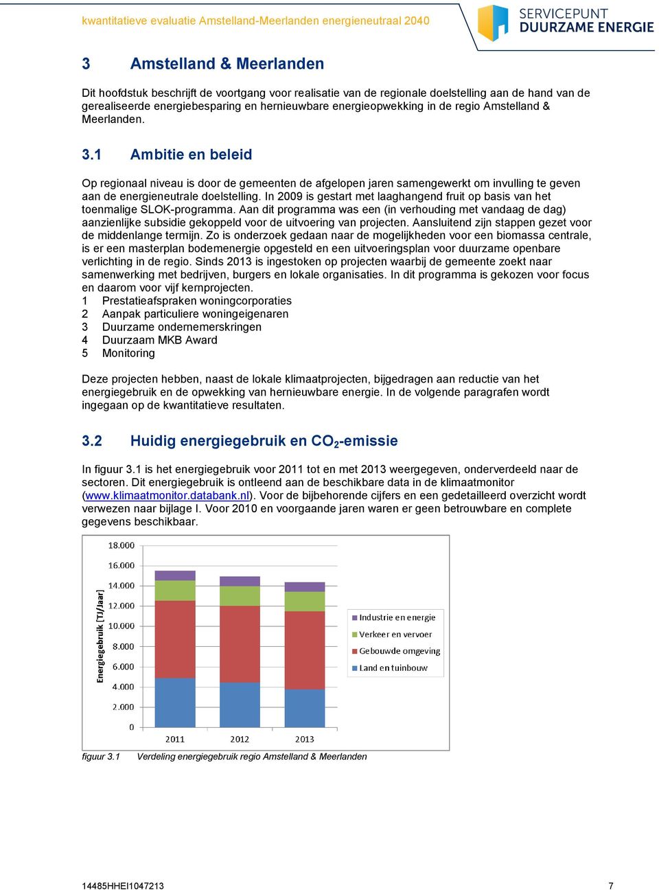 In 2009 is gestart met laaghangend fruit op basis van het toenmalige SLOK-programma.