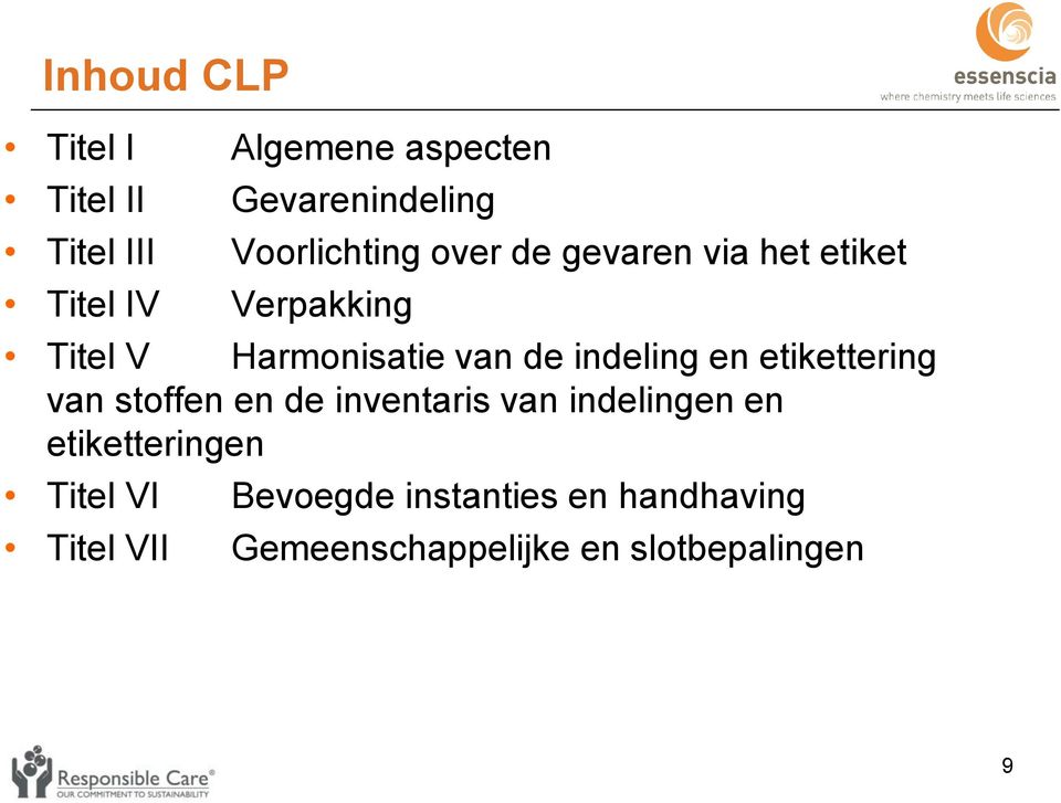 indeling en etikettering van stoffen en de inventaris van indelingen en