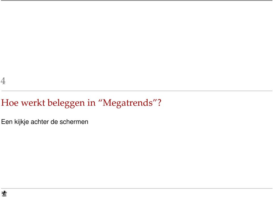 Megatrends?