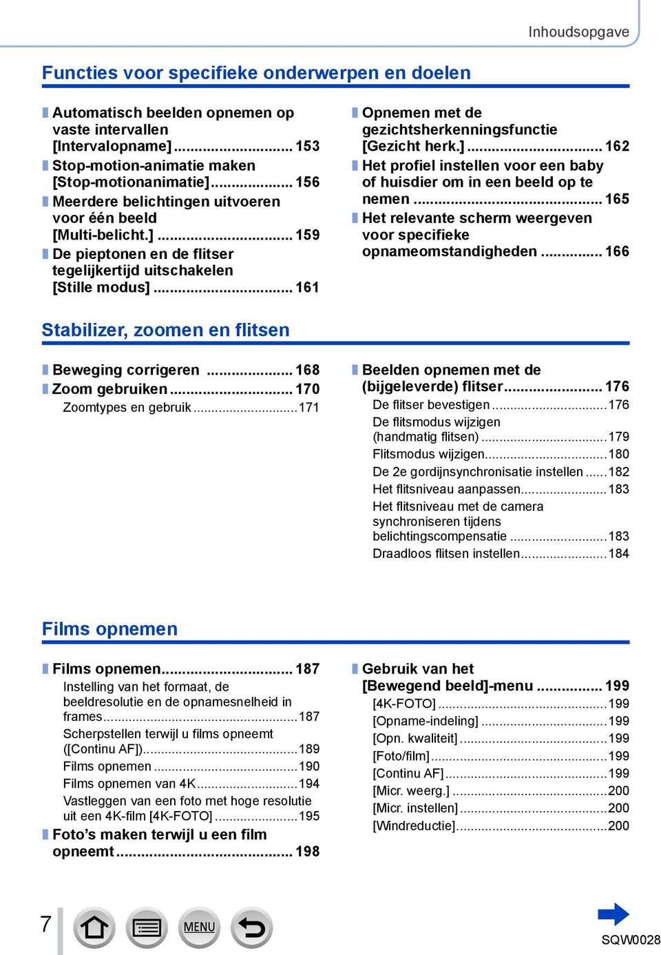 .. 161 Opnemen met de gezichtsherkenningsfunctie [Gezicht herk.]... 162 Het profiel instellen voor een baby of huisdier om in een beeld op te nemen.