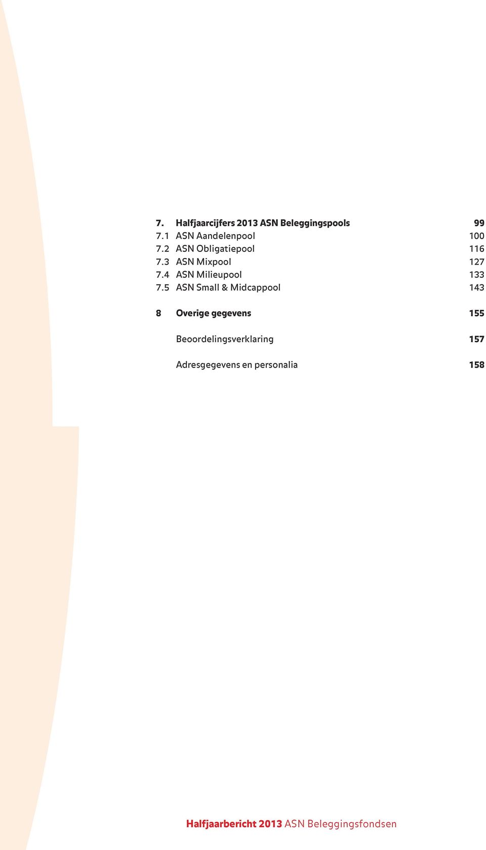 5 ASN Small & Midcappool 143 8 Overige gegevens 155