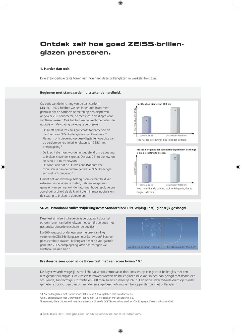 Op basis van de inrichting van de test conform DIN ISO 4577 hebben we een indentatie-instrument gebruikt om de hardheid te meten op een diepte van ongeveer 200 nanometer, de meest cruciale diepte