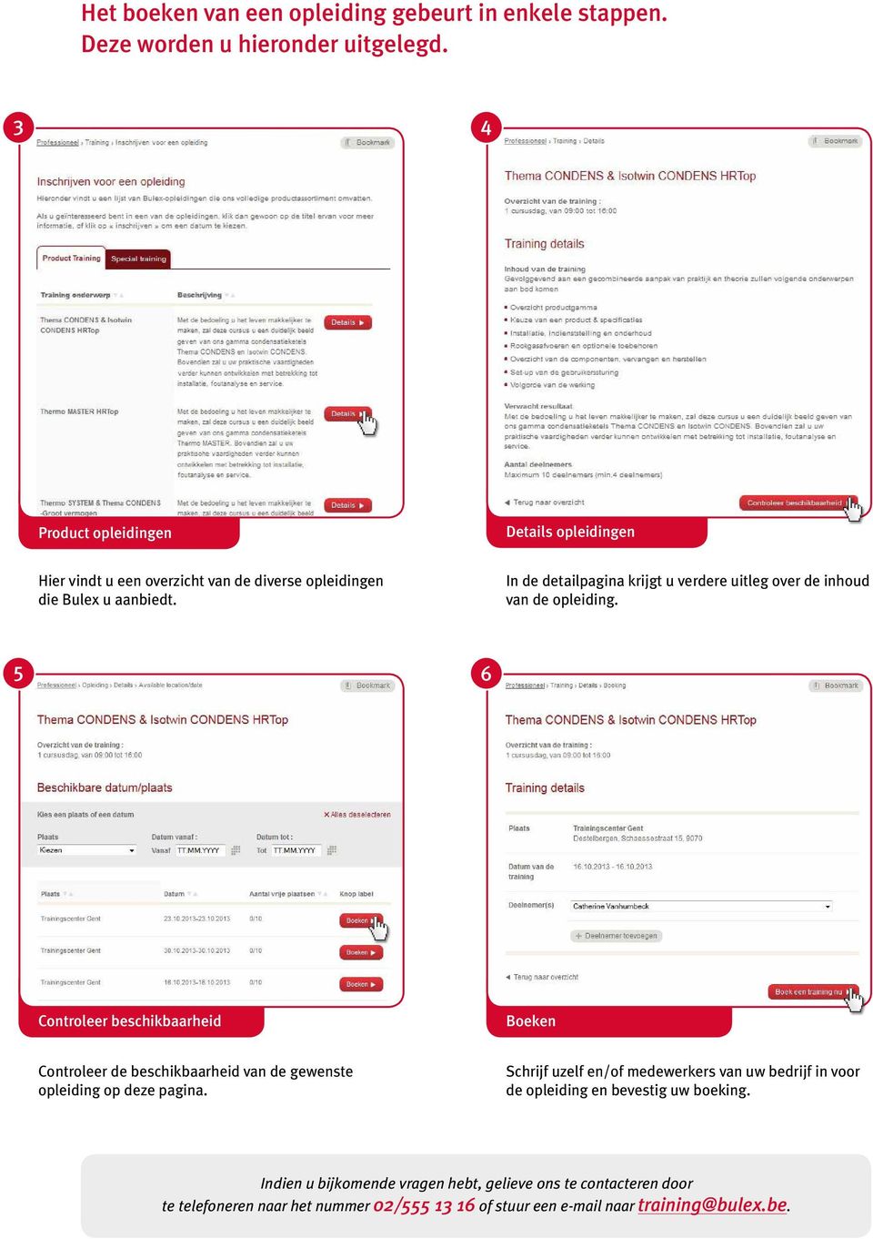 In de detailpagina krijgt u verdere uitleg over de inhoud van de opleiding.