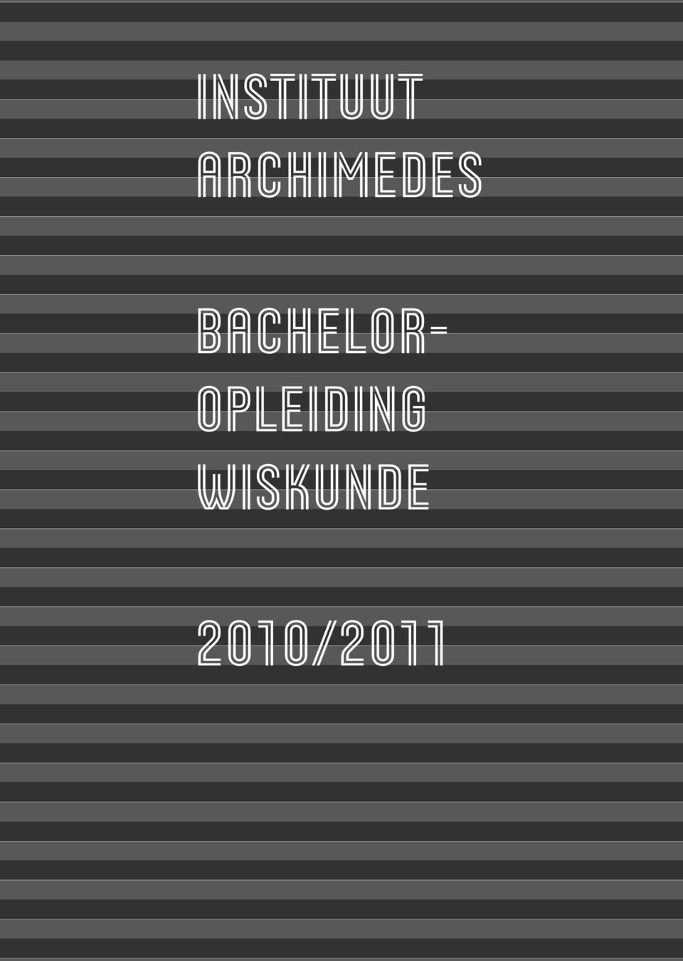 WISKUNDE 2010/2011