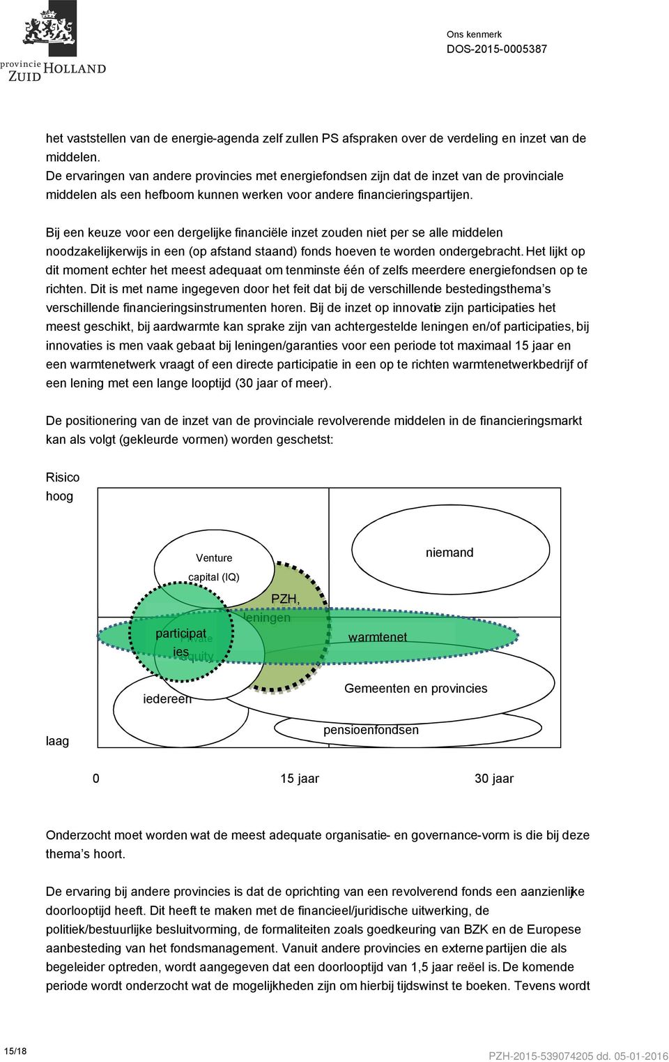 Bij een keuze voor een dergelijke financiële inzet zouden niet per se alle middelen noodzakelijkerwijs in een (op afstand staand) fonds hoeven te worden ondergebracht.