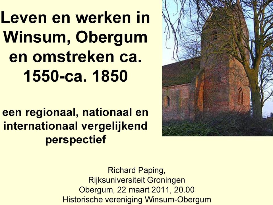 perspectief Richard Paping, Rijksuniversiteit Groningen