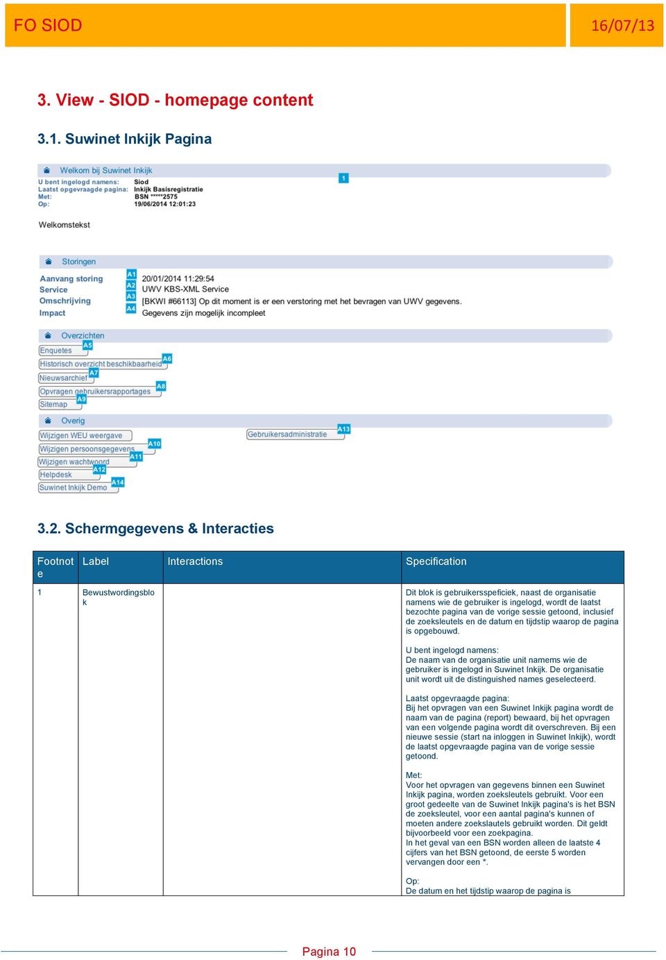 laatst bezochte pagina van de vorige sessie getoond, inclusief de zoeksleutels en de datum en tijdstip waarop de pagina is opgebouwd.