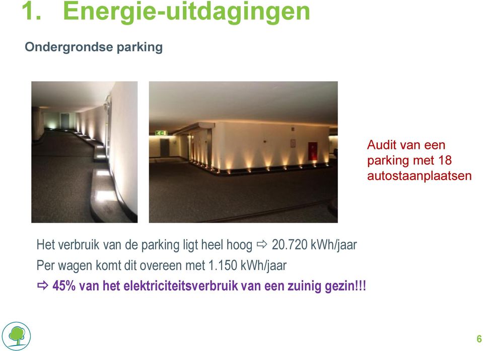 ligt heel hoog 20.720 kwh/jaar Per wagen komt dit overeen met 1.