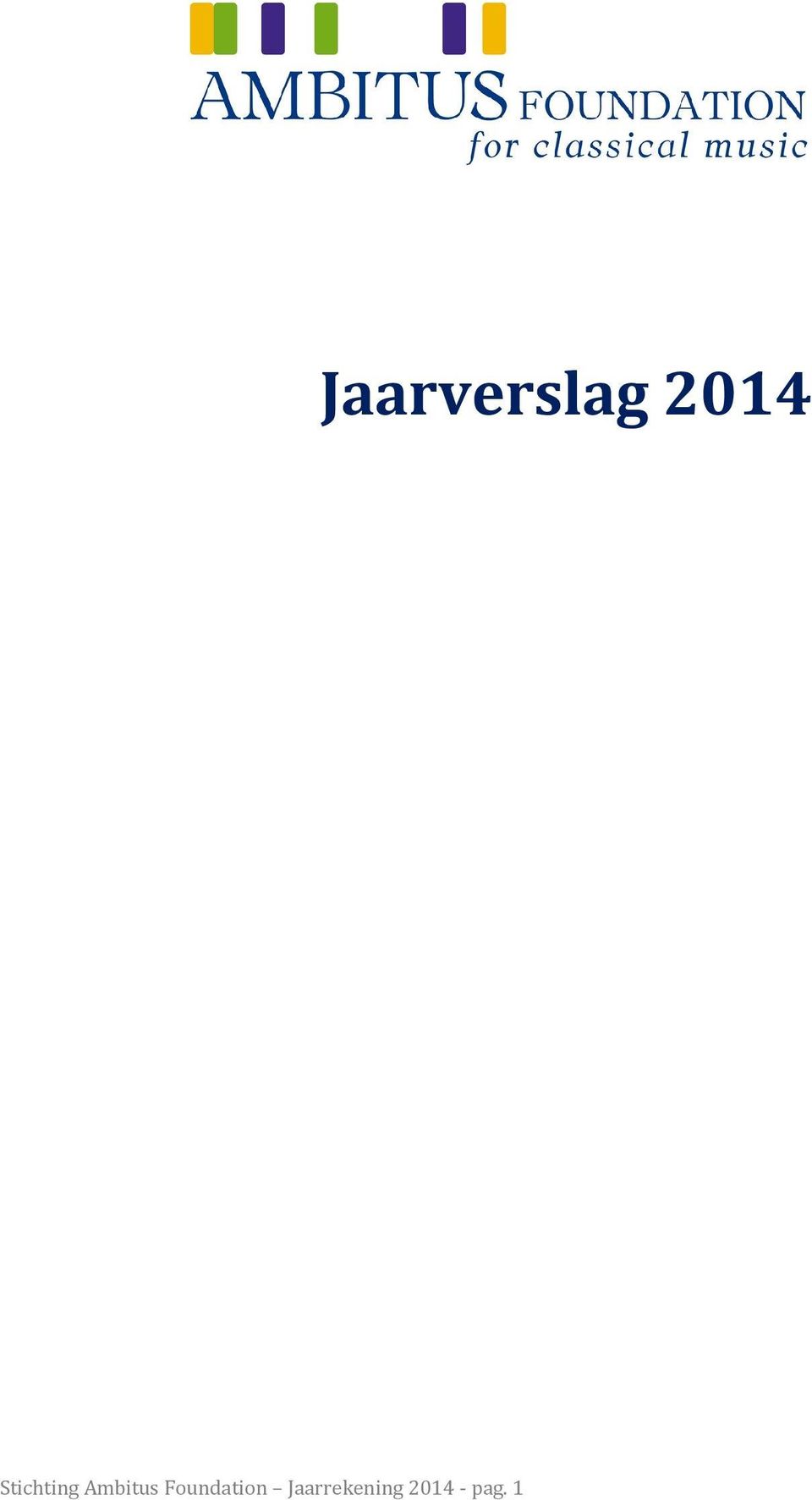 Jaarrekening 2014