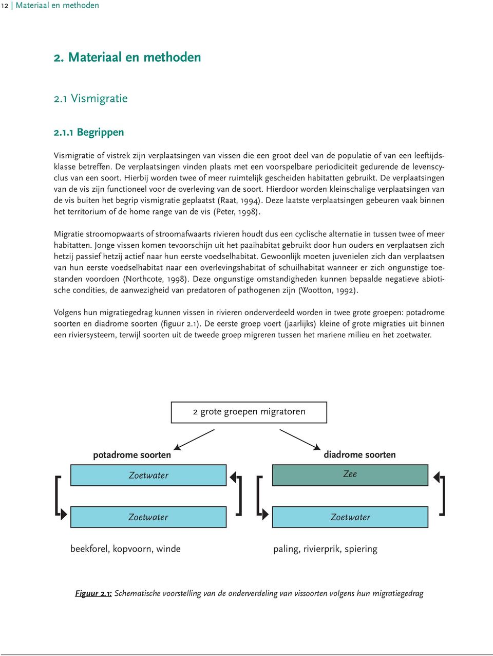 De verplaatsingen van de vis zijn functioneel voor de overleving van de soort. Hierdoor worden kleinschalige verplaatsingen van de vis buiten het begrip vismigratie geplaatst (Raat, 1994).