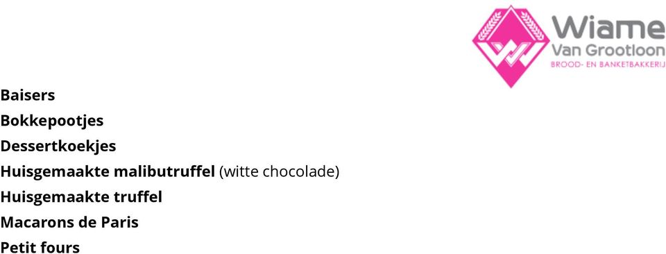 malibutruffel (witte chocolade)