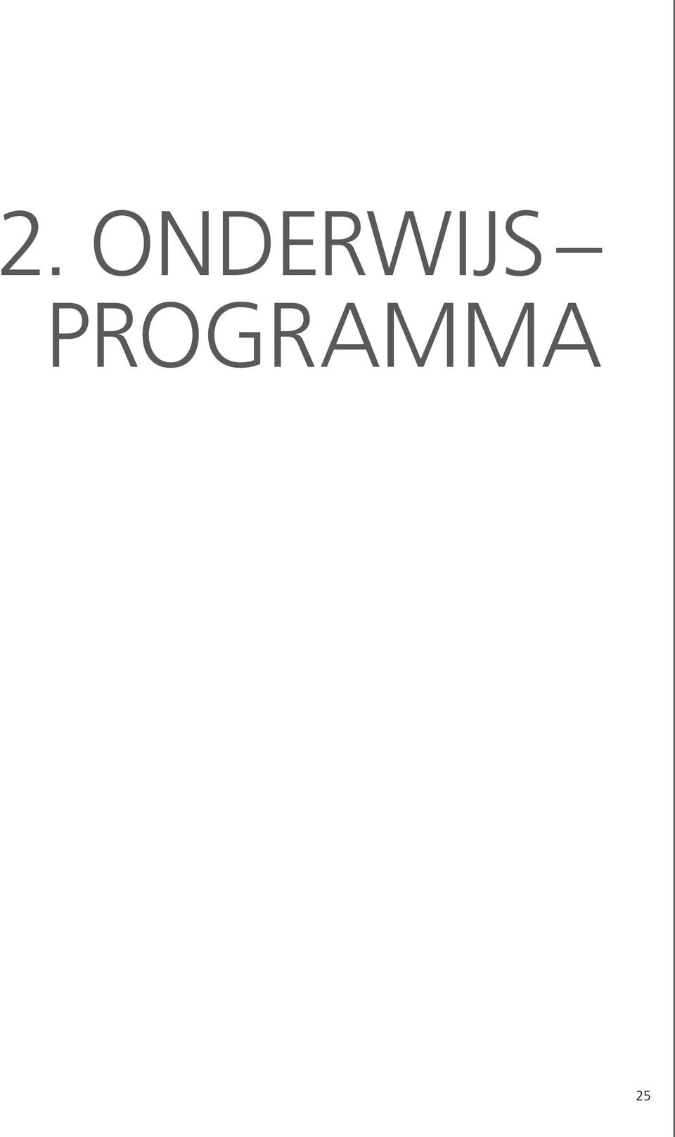 PROGRAMMA