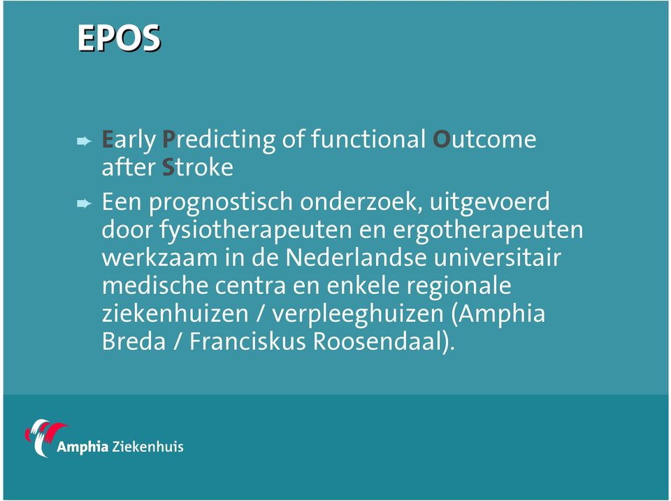 ergotherapeuten werkzaam in de Nederlandse universitair medische