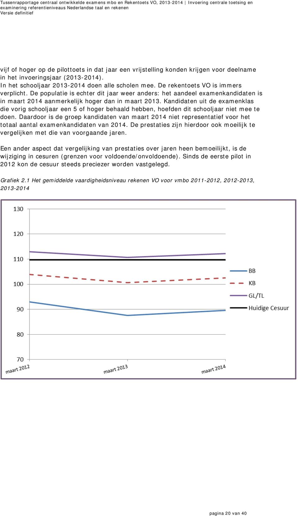 Kandidaten uit de examenklas die vorig schooljaar een 5 of hoger behaald hebben, hoefden dit schooljaar niet mee te doen.