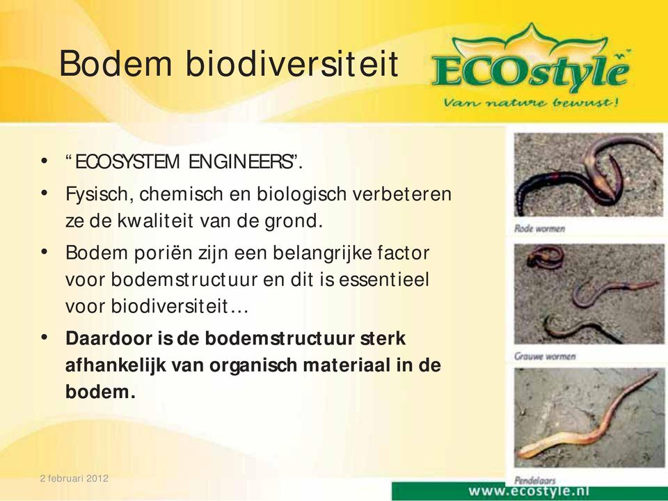 Bodem poriën zijn een belangrijke factor voor bodemstructuur en dit is