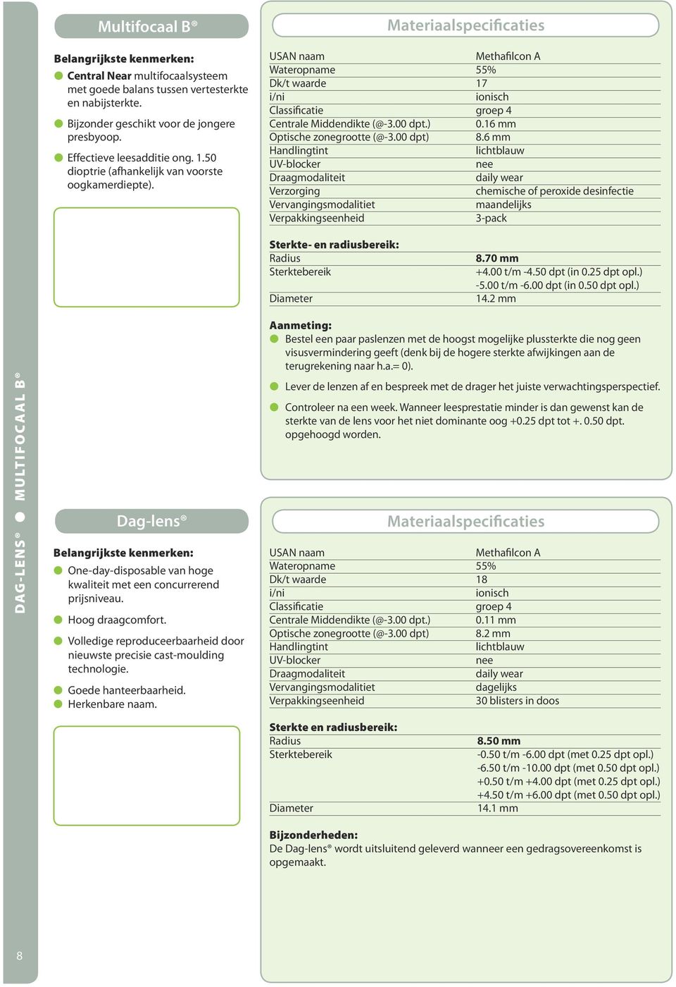 00 dpt) 8.6 mm lichtblauw nee maandelijks 3-pack Sterkte- en radiusbereik: 8.70 mm +4.00 t/m -4.50 dpt (in 0.25 dpt opl.) -5.00 t/m -6.00 dpt (in 0.50 dpt opl.) 14.