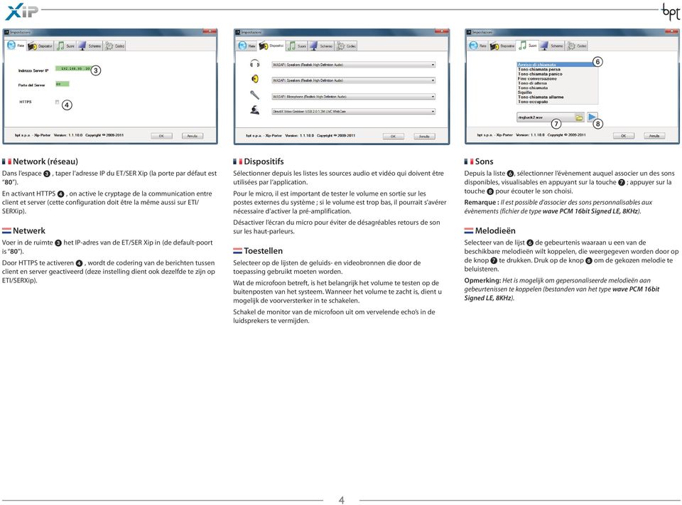 Netwerk Voer in de ruimte 3 het IP-adres van de ET/SER Xip in (de default-poort is 80 ).