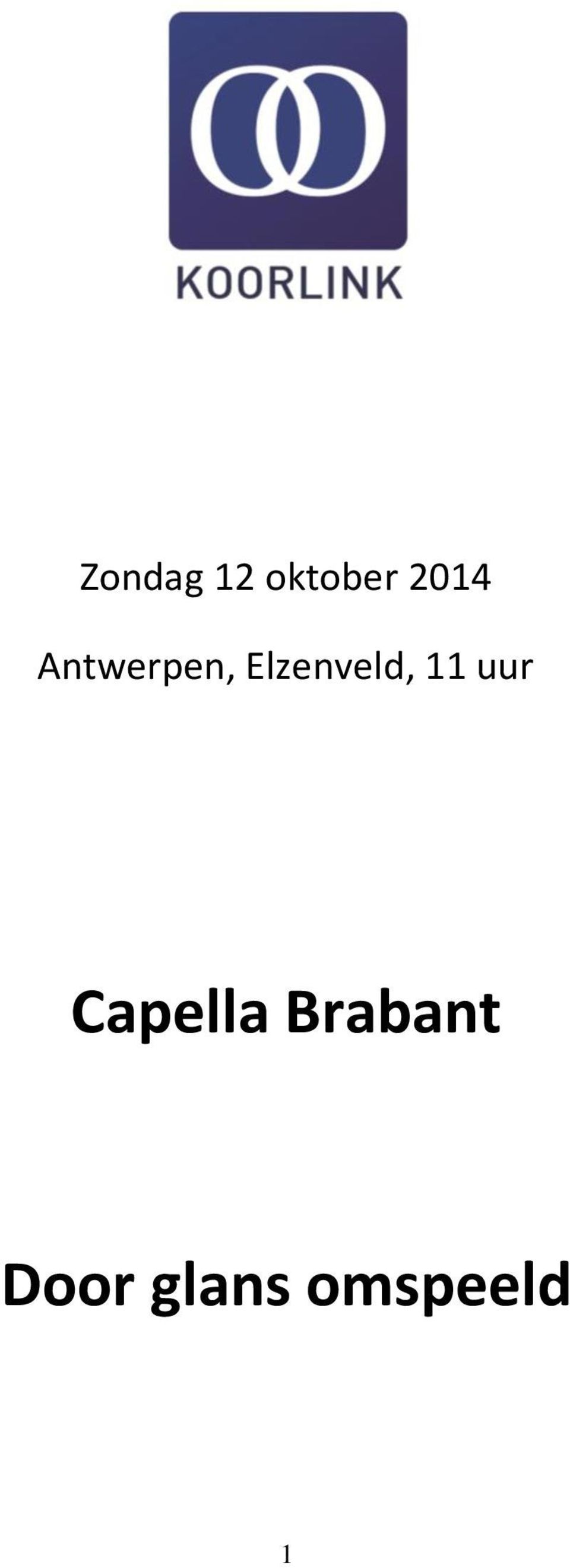 11 uur Capella Brabant