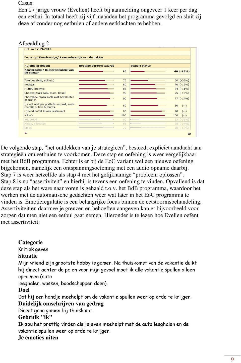 Afbeelding 2 De volgende stap, het ontdekken van je strategieën, besteedt expliciet aandacht aan strategieën om eetbuien te voorkomen.