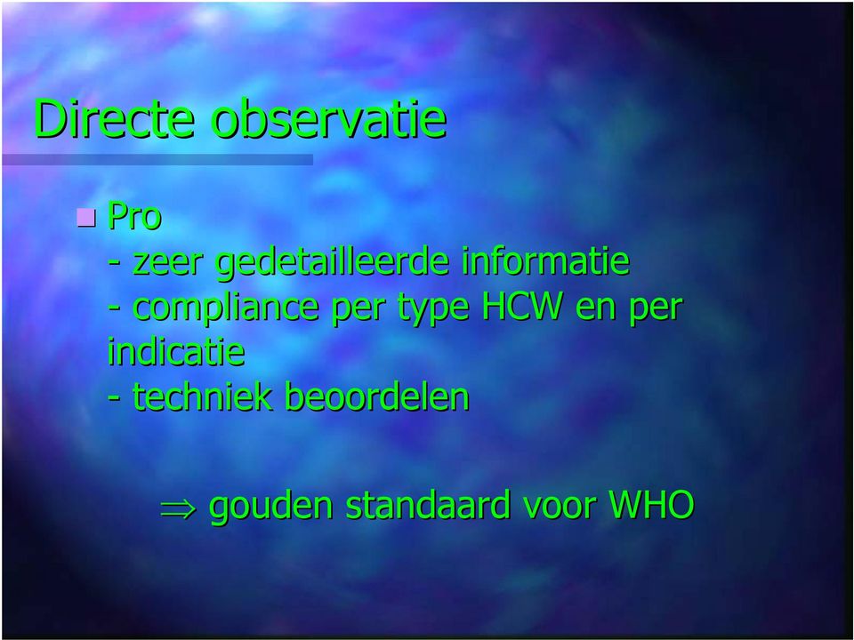 compliance per type HCW en per