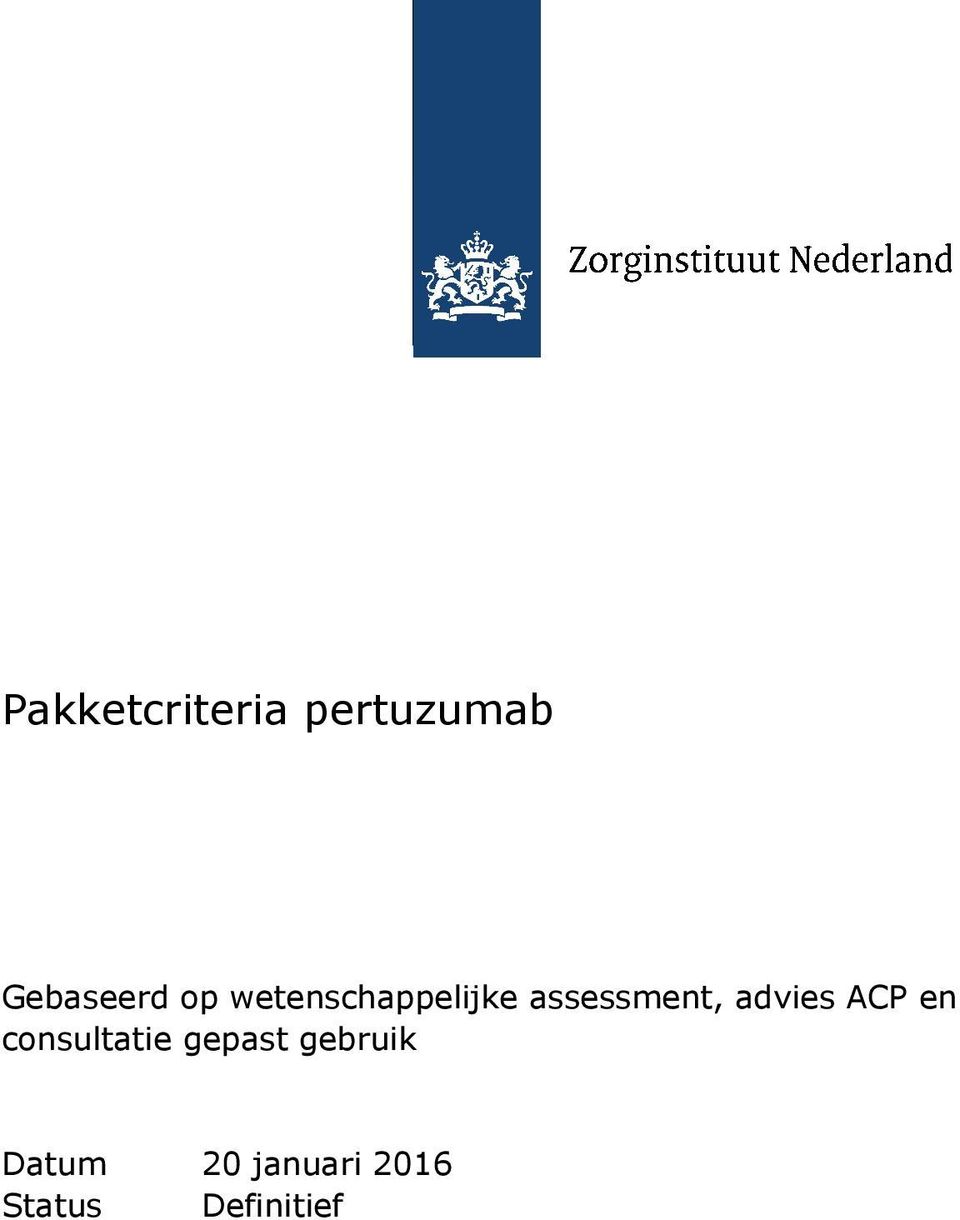 advies ACP en consultatie gepast