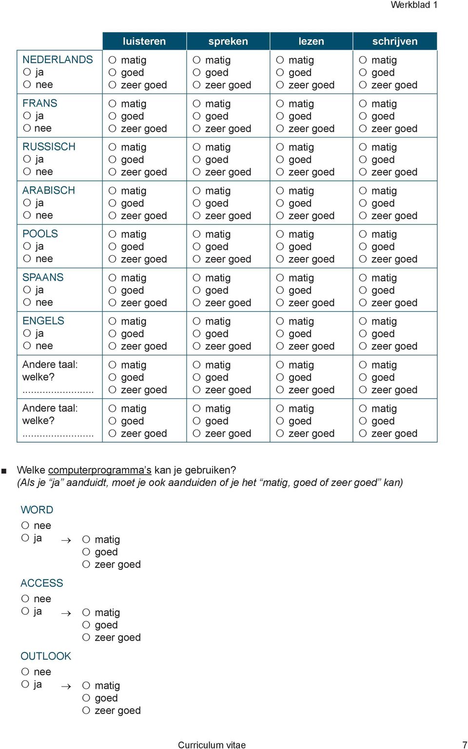 ... Andere taal: welke?... Welke computerprogramma s kan je gebruiken?