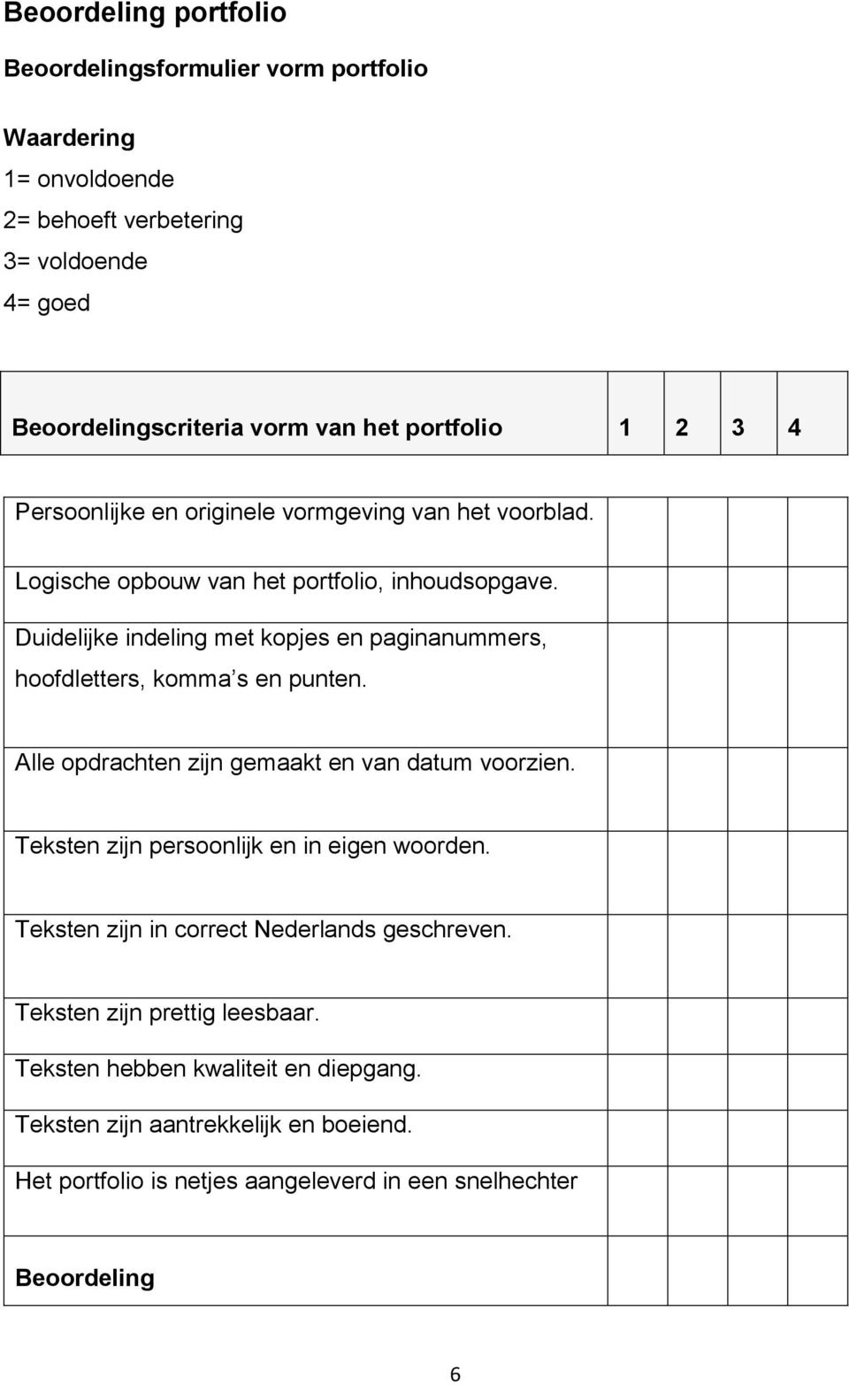 Duidelijke indeling met kopjes en paginanummers, hoofdletters, komma s en punten. Alle opdrachten zijn gemaakt en van datum voorzien.