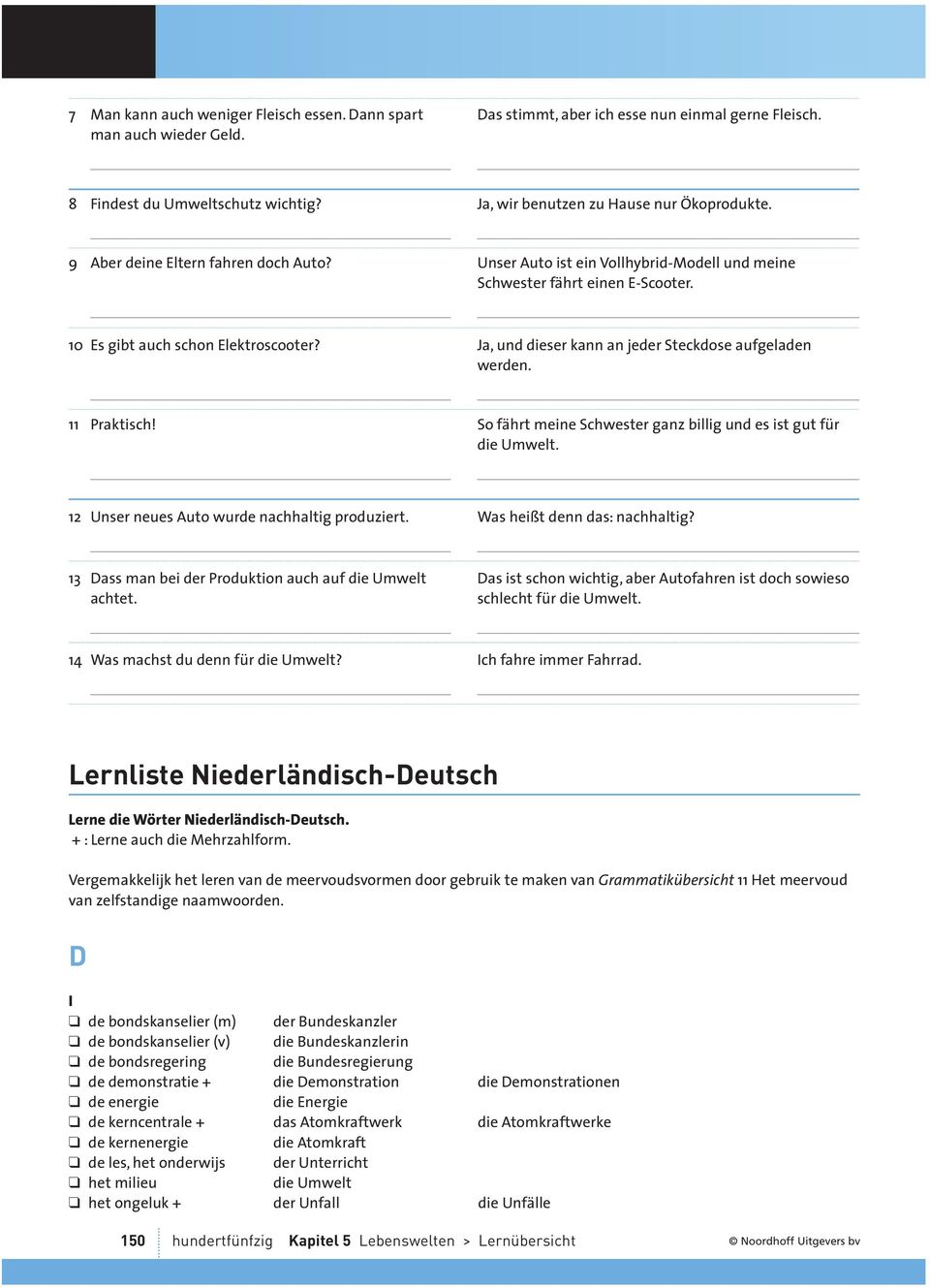 Ja, und dieser kann an jeder Steckdose aufgeladen werden. 11 Praktisch! So fährt meine Schwester ganz billig und es ist gut für die Umwelt. 12 Unser neues Auto wurde nachhaltig produziert.