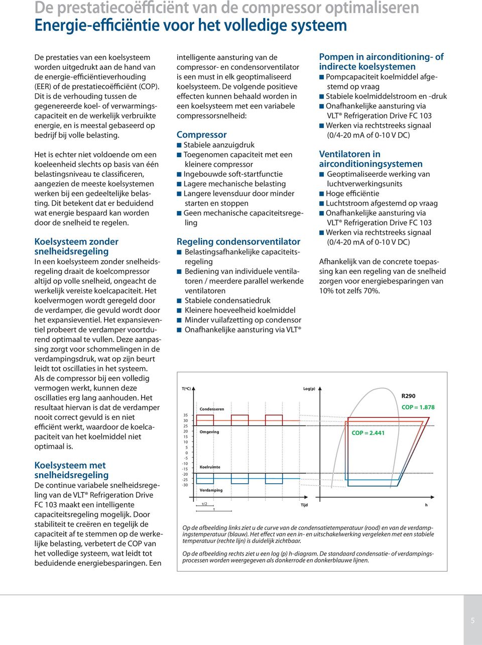 Dit is de verhouding tussen de gegenereerde koel- of verwarmingscapaciteit en de werkelijk verbruikte energie, en is meestal gebaseerd op bedrijf bij volle belasting.