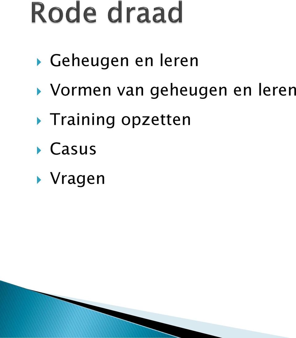 en leren Training