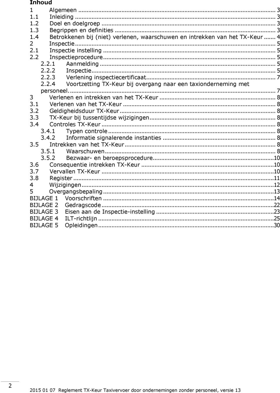 ... 7 3 Verlenen en intrekken van het TX-Keur... 8 3.1 Verlenen van het TX-Keur... 8 3.2 Geldigheidsduur TX-Keur... 8 3.3 TX-Keur bij tussentijdse wijzigingen... 8 3.4 Controles TX-Keur... 8 3.4.1 Typen controle.