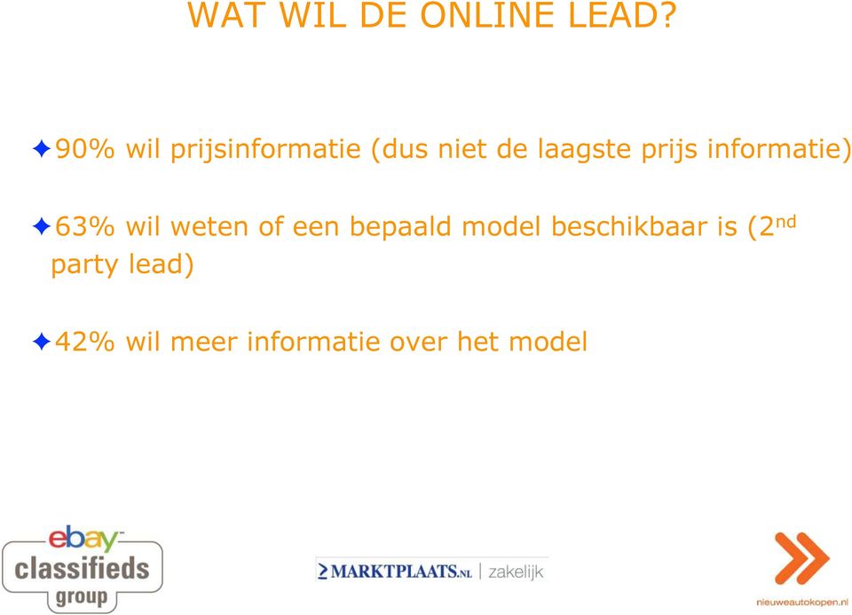 prijs informatie) 63% wil weten of een bepaald