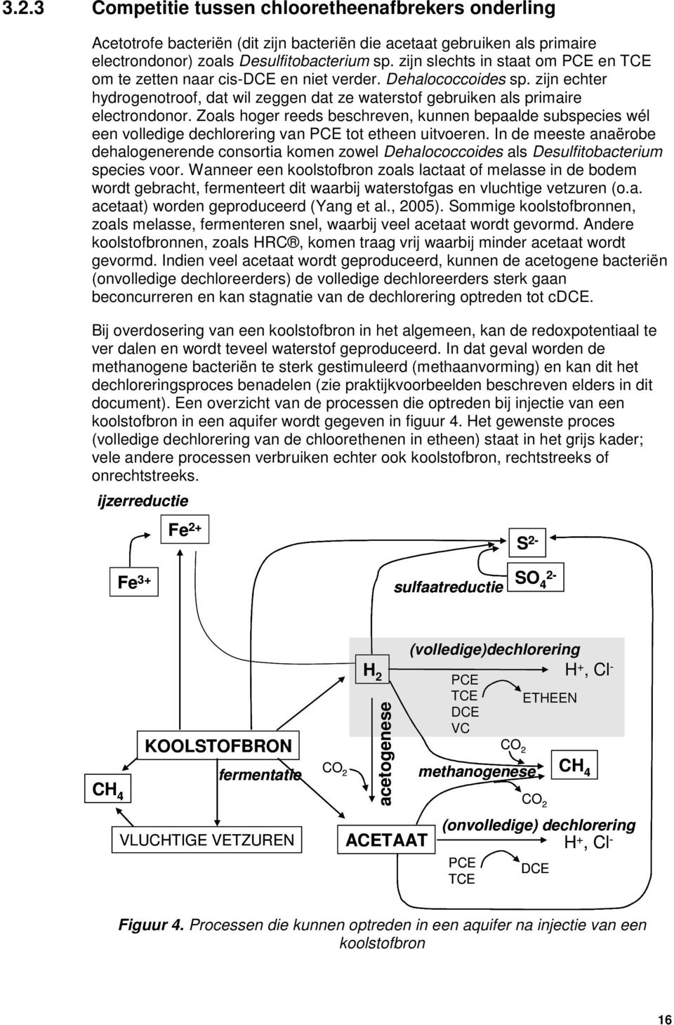 Zoals hoger reeds beschreven, kunnen bepaalde subspecies wél een volledige dechlorering van PCE tot etheen uitvoeren.