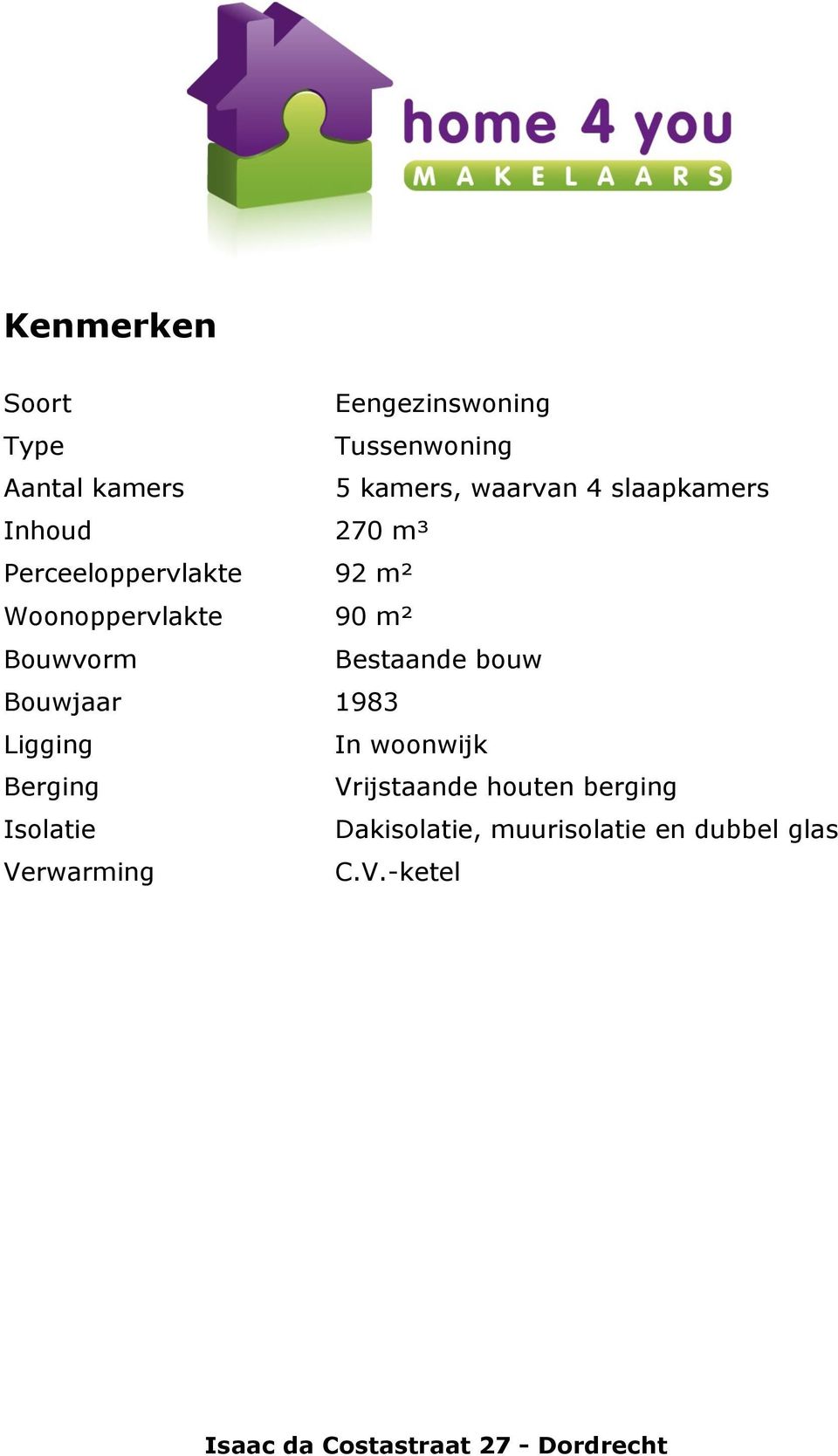 woonwijk Berging Vrijstaande houten berging Isolatie Dakisolatie, muurisolatie en dubbel glas Verwarming