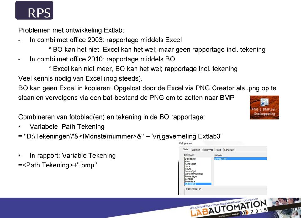 BO kan geen Excel in kopiëren: Opgelost door de Excel via PNG Creator als.