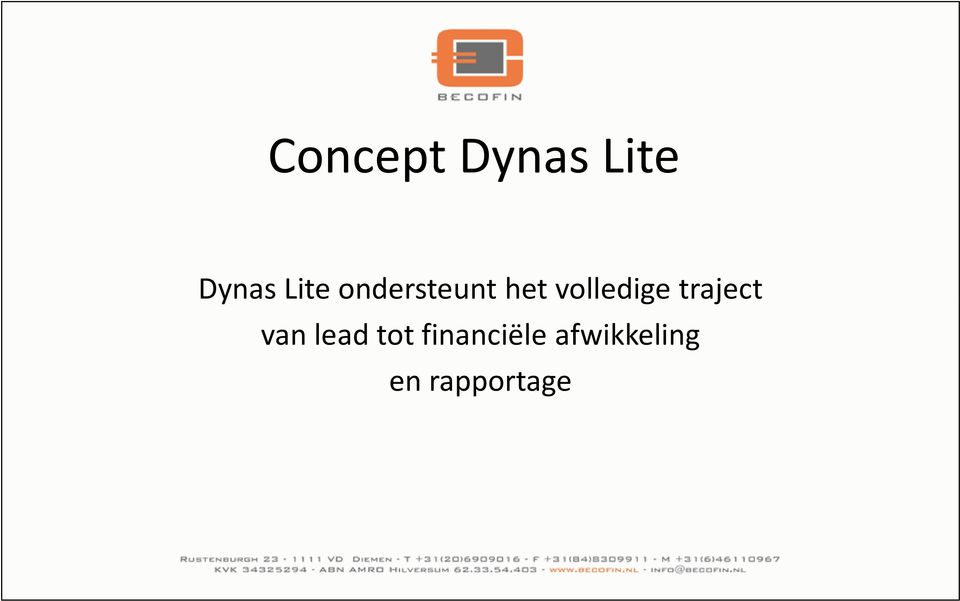 volledige traject van lead