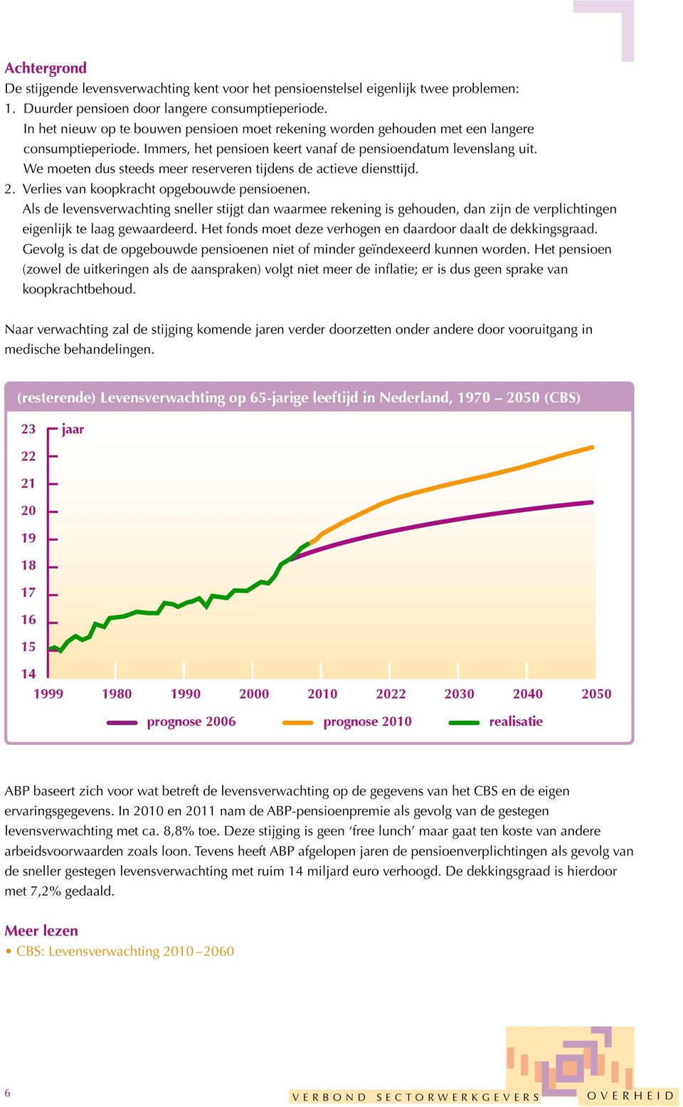 We moeten dus steeds meer reserveren tijdens de actieve diensttijd. 2. Verlies van koopkracht opgebouwde pensioenen.