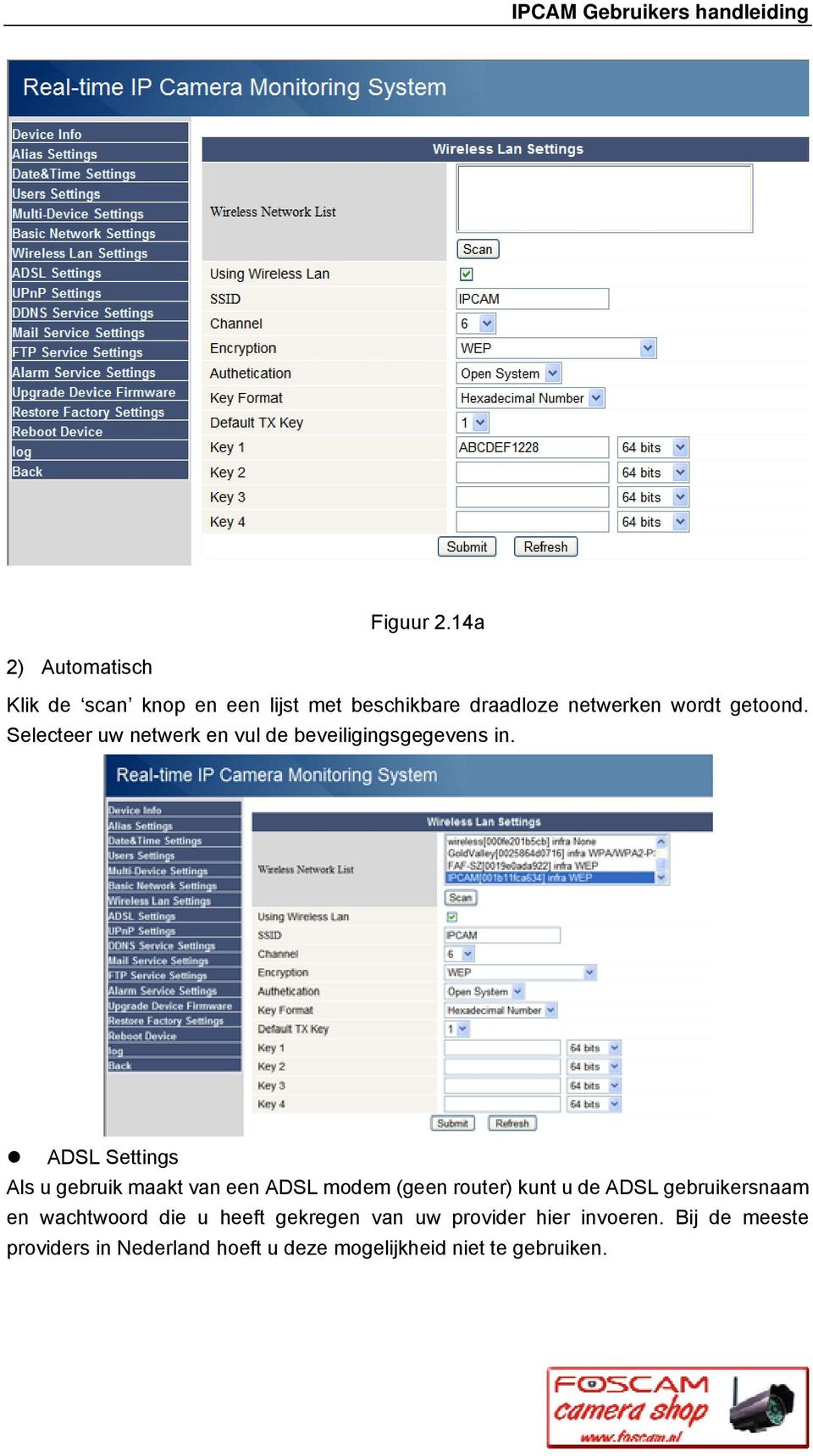 Selecteer uw netwerk en vul de beveiligingsgegevens in.