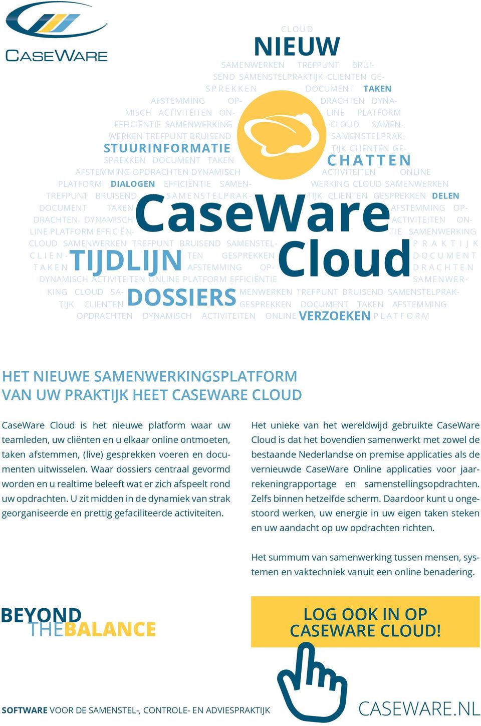 SAMEN- WERKING CLOUD SAMENWERKEN TREFPUNT BRUISEND SAMENSTELPRAK- TIJK CLIENTEN GESPREKKEN DELEN DOCUMENT TAKEN AFSTEMMING OP- DRACHTEN DYNAMISCH ACTIVITEITEN ON- LINE PLATFORM EFFICIËN- TIE