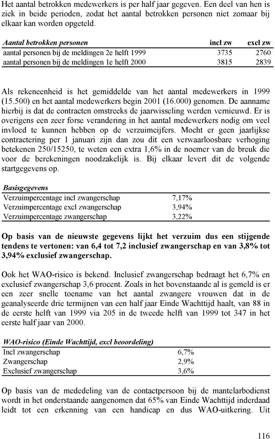 aantal medewerkers in 1999 (15.500) en het aantal medewerkers begin 2001 (16.000) genomen. De aanname hierbij is dat de contracten omstreeks de jaarwisseling werden vernieuwd.