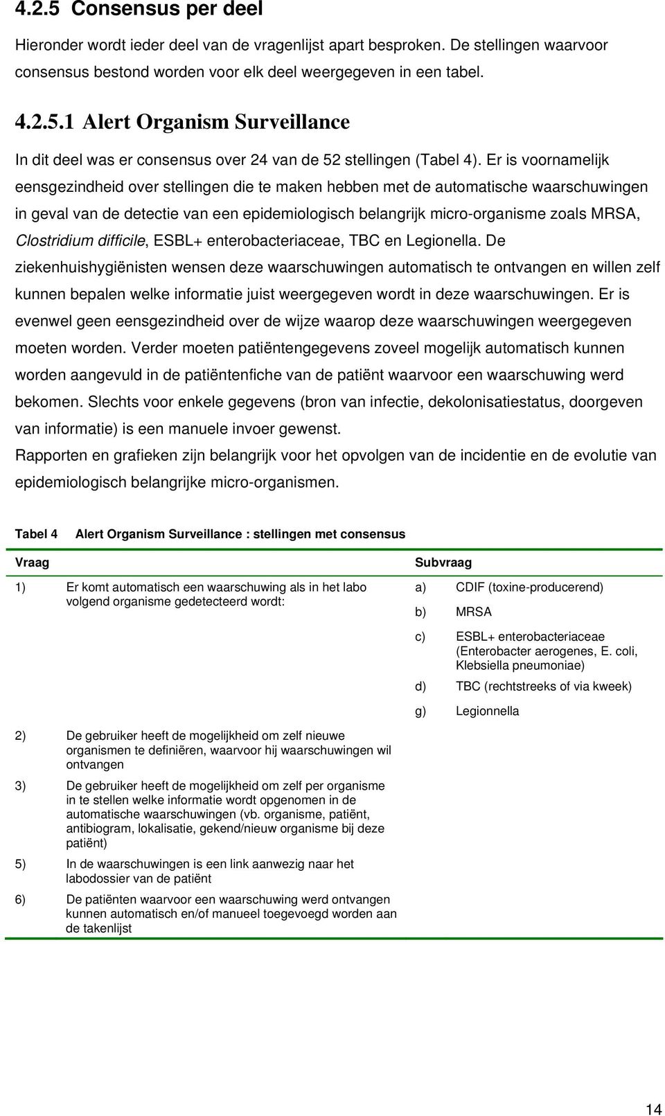 Clostridium difficile, ESBL+ enterobacteriaceae, TBC en Legionella.