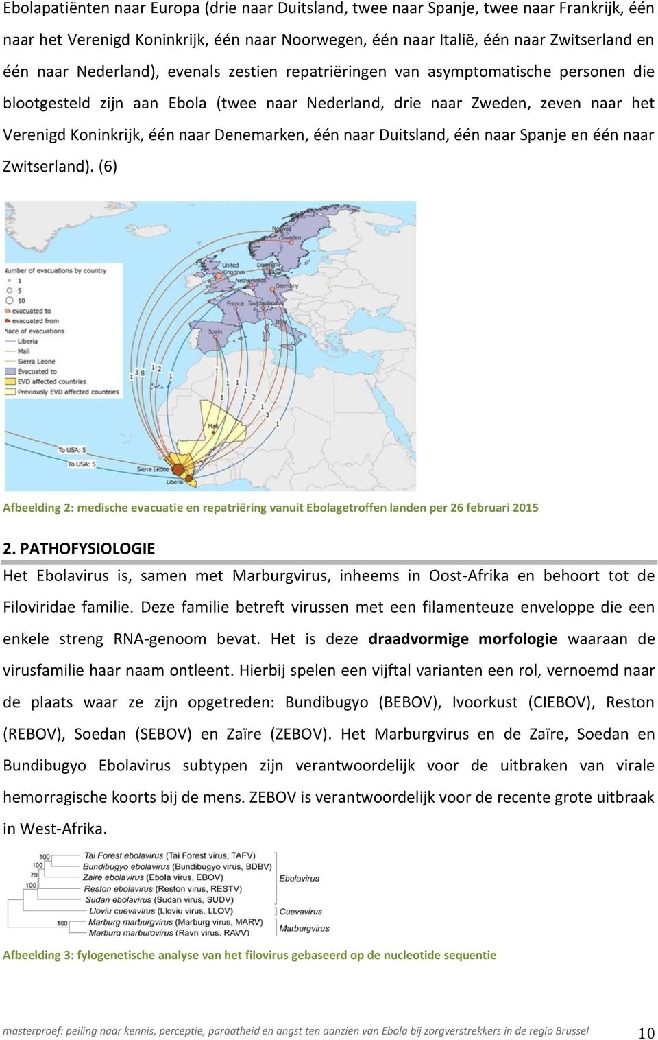 Denemarken, één naar Duitsland, één naar Spanje en één naar Zwitserland). (6) Afbeelding 2: medische evacuatie en repatriëring vanuit Ebolagetroffen landen per 26 februari 2015 2.