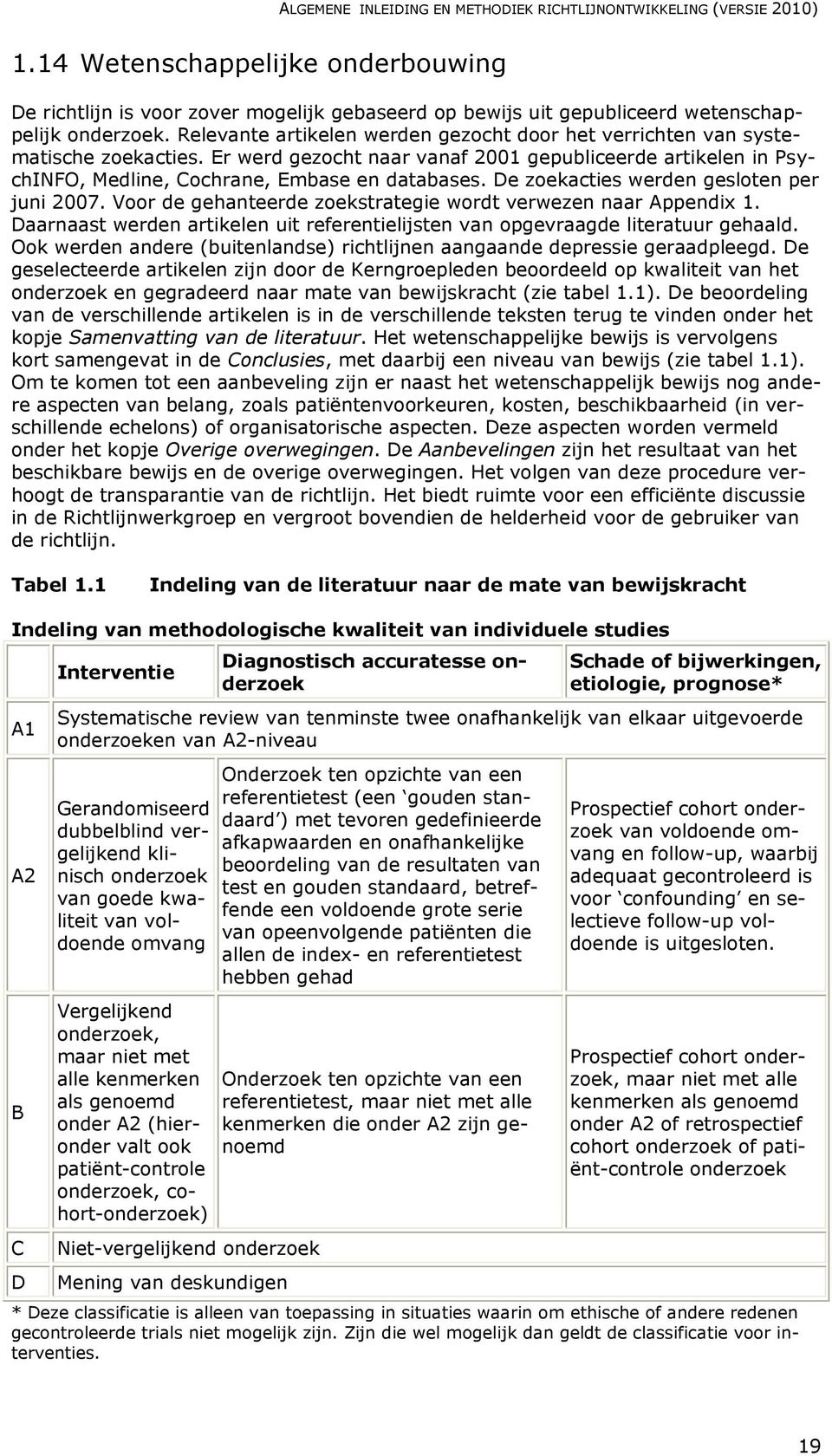 Relevante artikelen werden gezocht door het verrichten van systematische zoekacties. Er werd gezocht naar vanaf 2001 gepubliceerde artikelen in PsychINFO, Medline, Cochrane, Embase en databases.