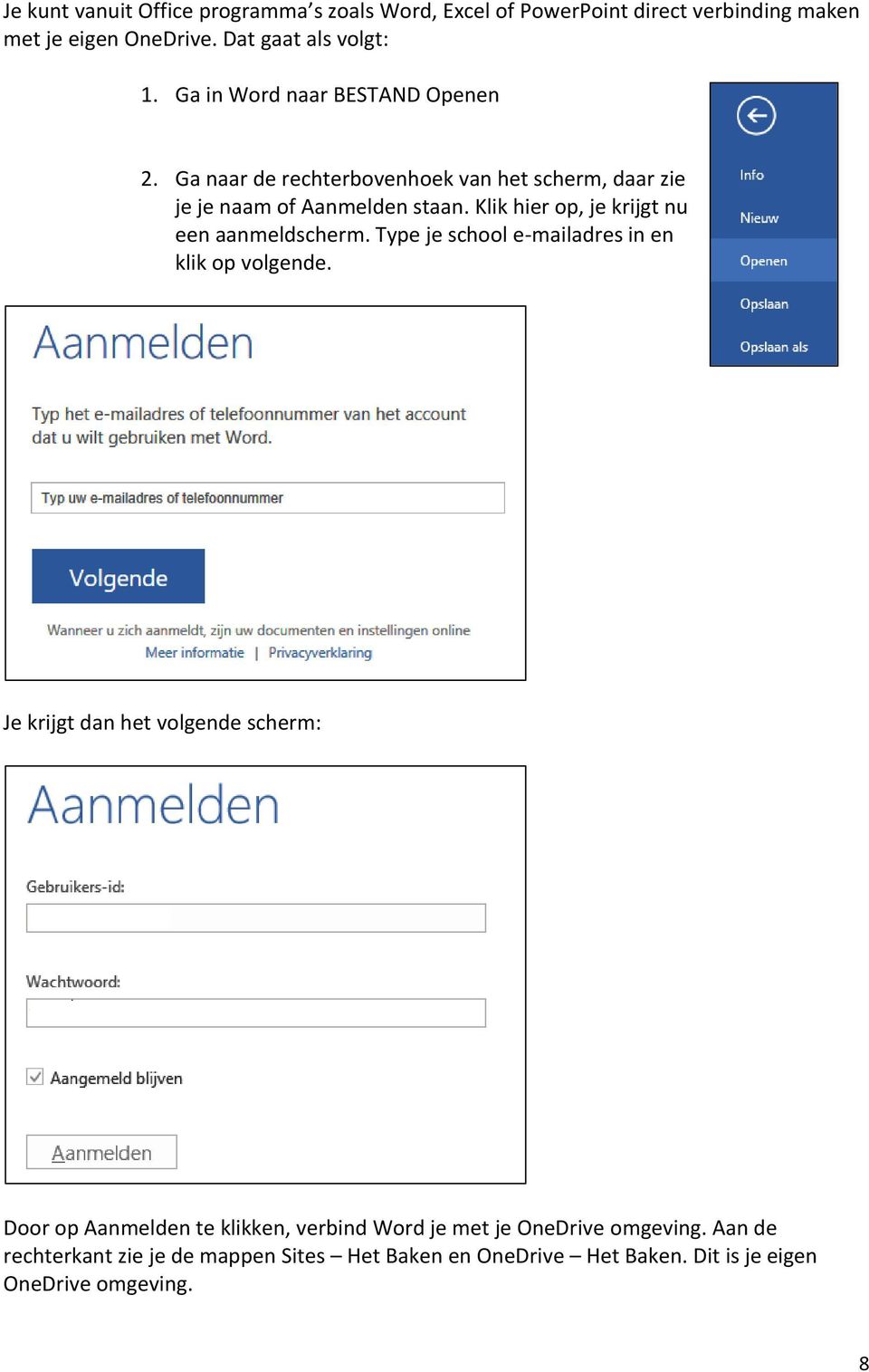 Klik hier op, je krijgt nu een aanmeldscherm. Type je school e-mailadres in en klik op volgende.