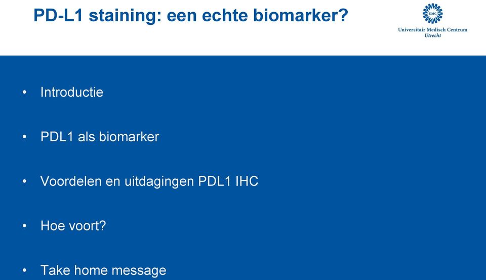 Introductie PDL1 als biomarker