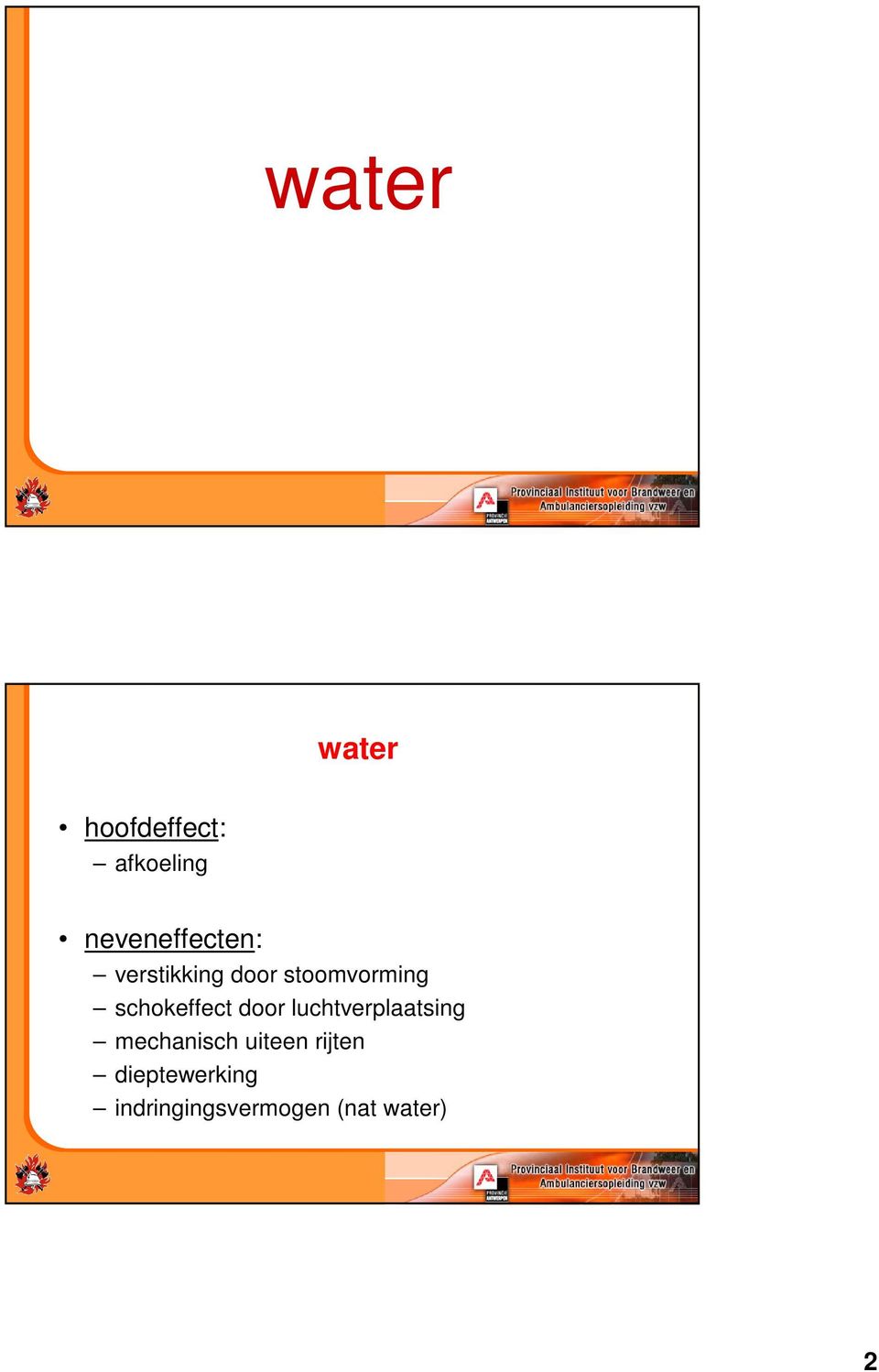 schokeffect door luchtverplaatsing mechanisch