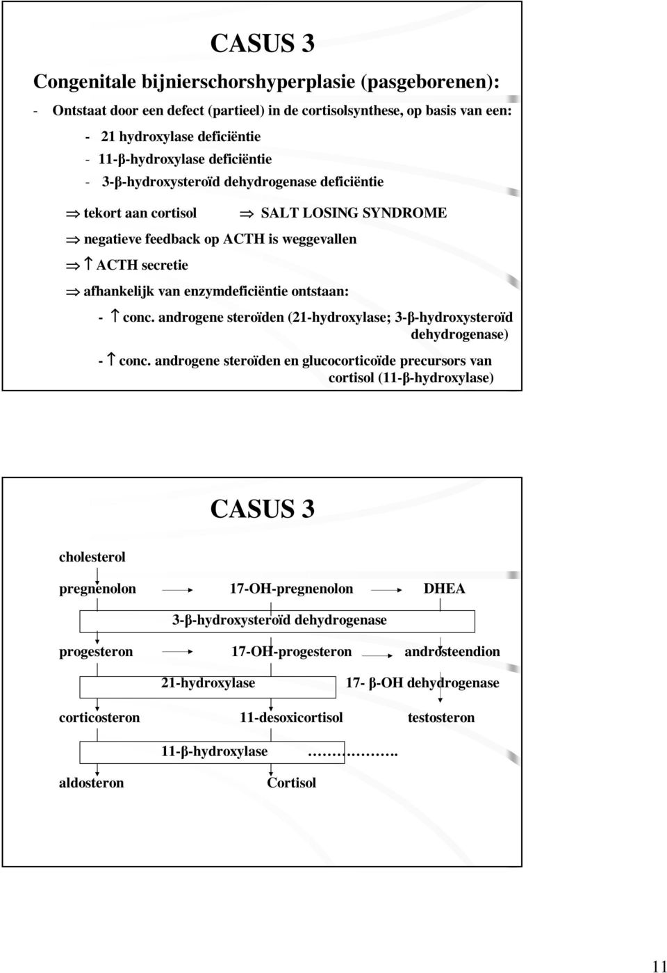 androgene steroïden (21-hydroxylase; 3--hydroxysteroïd dehydrogenase) - conc.