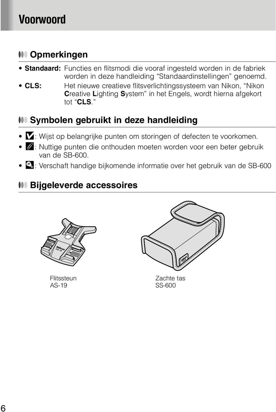 Symbolen gebruikt in deze handleiding v: Wijst op belangrijke punten om storingen of defecten te voorkomen.