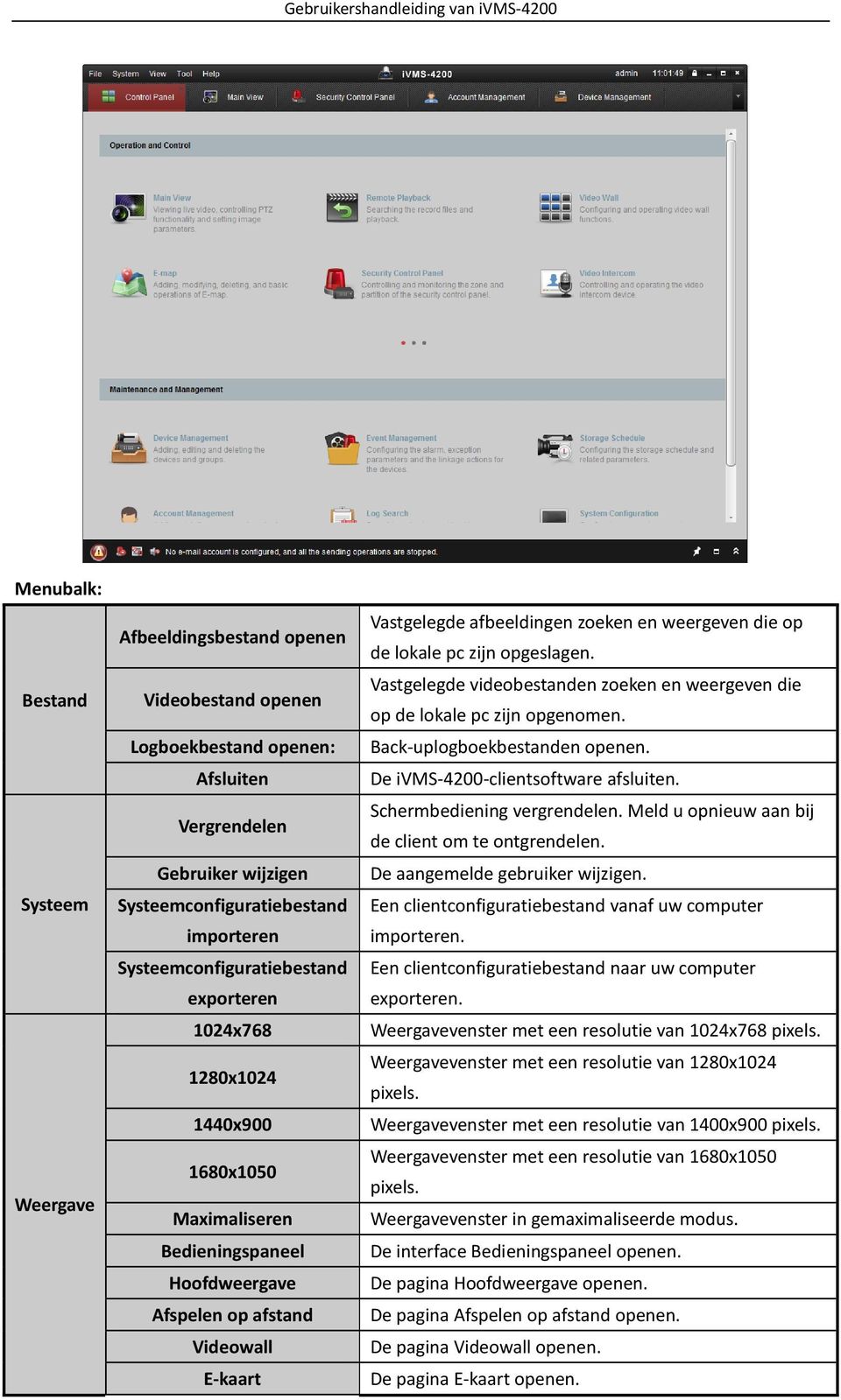 weergeven die op de lokale pc zijn opgeslagen. Vastgelegde videobestanden zoeken en weergeven die op de lokale pc zijn opgenomen. Back-uplogboekbestanden openen. De ivms-4200-clientsoftware afsluiten.