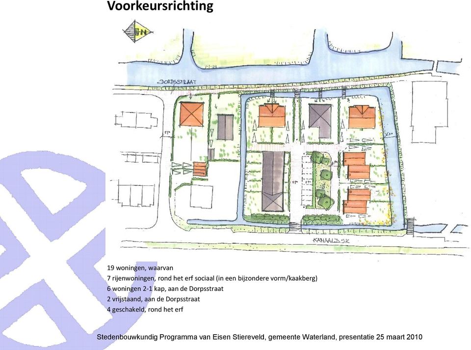 bijzondere vorm/kaakberg) 6 woningen 2-1 kap, aan de